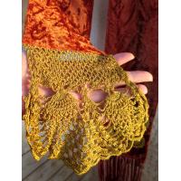  Velvet and Crochet Scarf