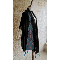 Long black shawl